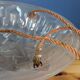 Old Degué Compiegne Chandelier Art Deco suspension white glass paste Numbered