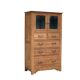 Buffet parisien vitré 1920 bois brut massif