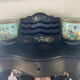 Napoleon III mail rack in blackened wood