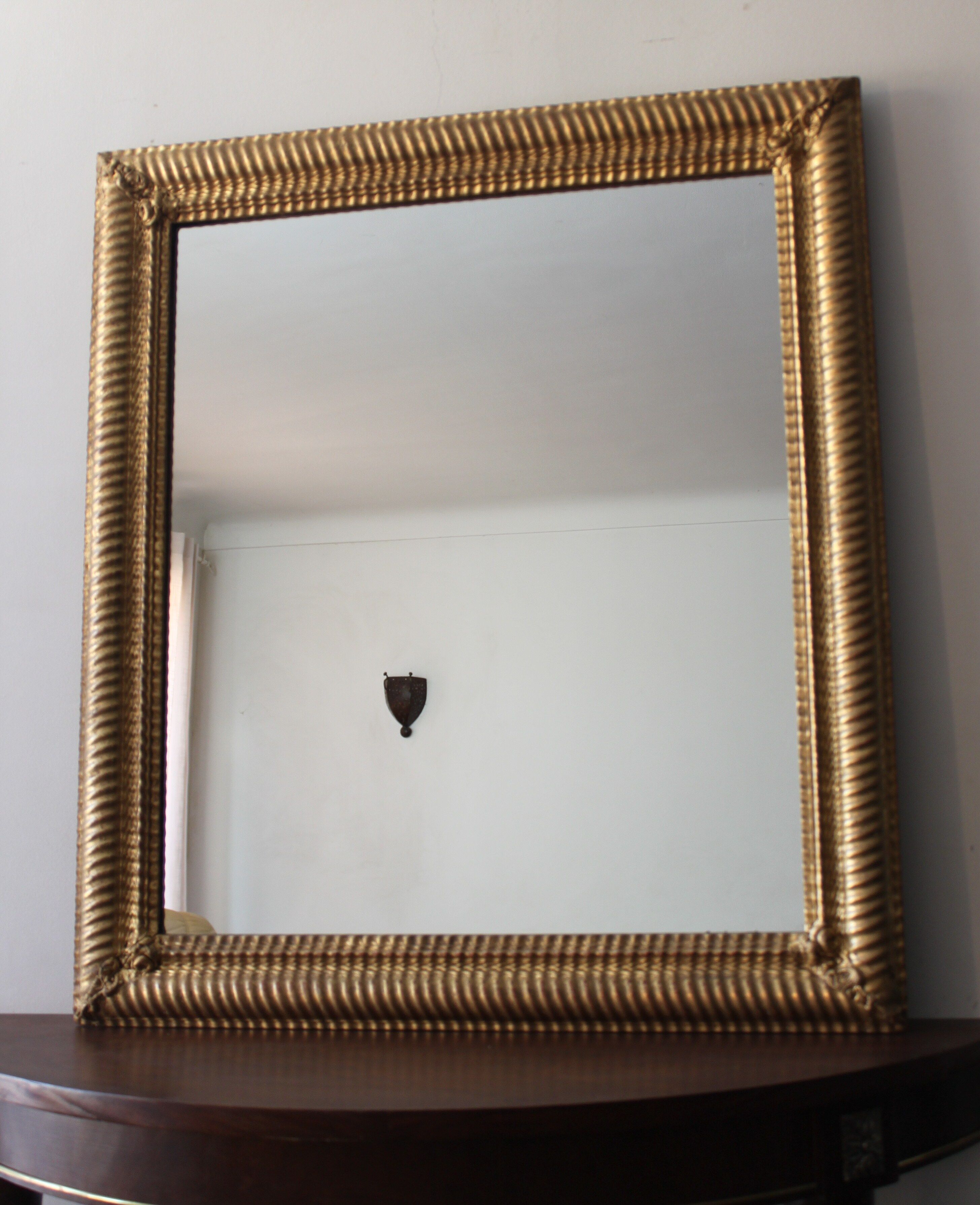 Ancient mirror gilded - 74x83cm