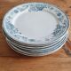 Set of 7 iron clay plates