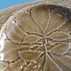Gien platter, compartmentalized earthenware appetizer serving tray