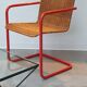 Chaise cantilever rotin métal