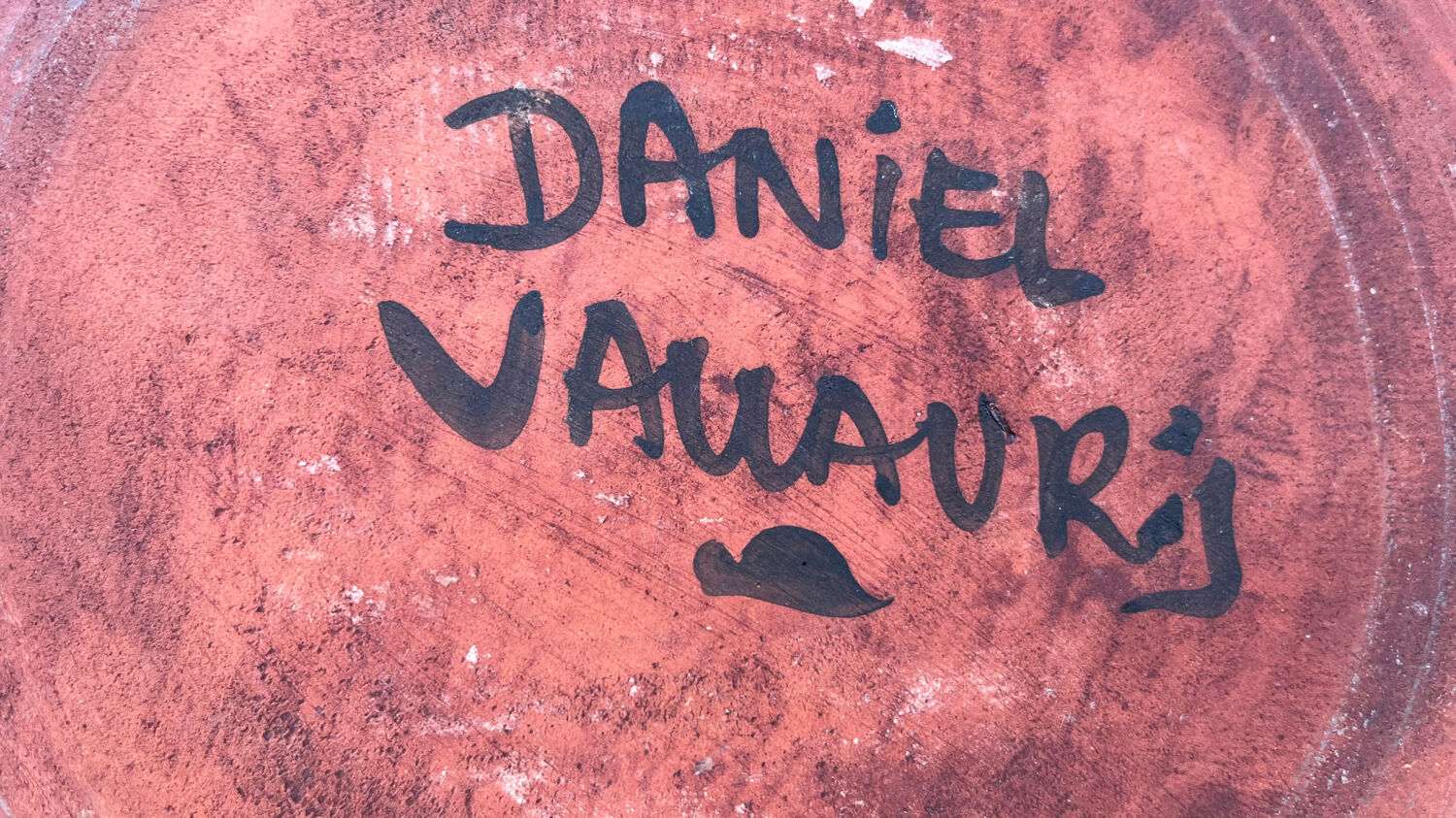 Decorative flat plate Daniel Vallauris vintage