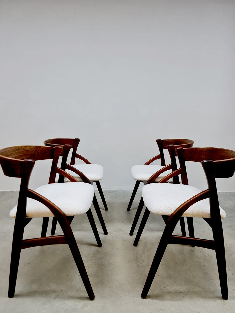 Vintage dining armchairs Denmark 1960