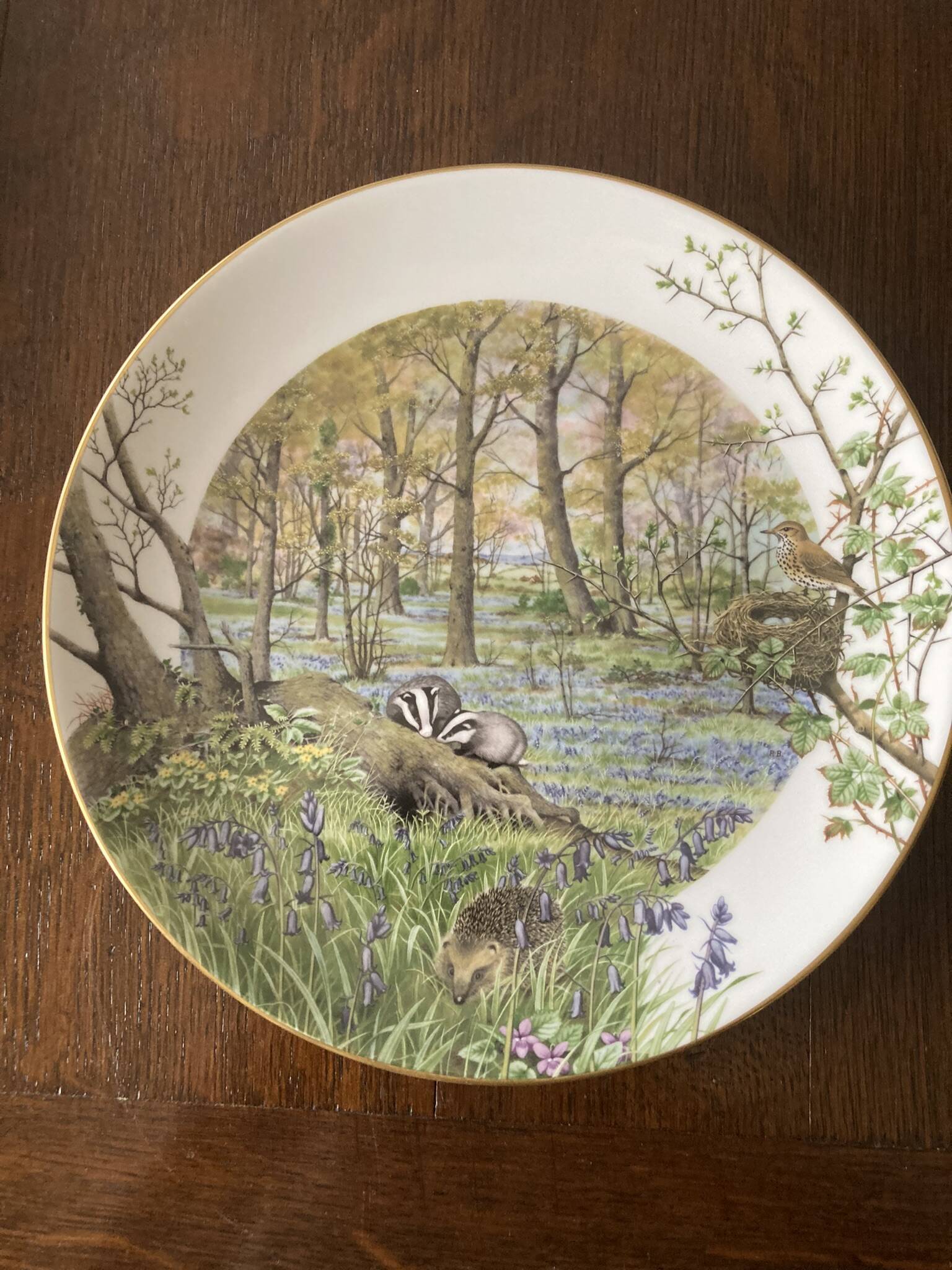 Set of 12 decorative plates Royal Worcester – Peter Barrett – Edition