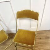 Pair of chaisor folding chairs