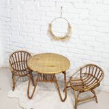 Rattan table and chairs
