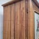 Vintage 1960s split bamboo and rattan wardrobe