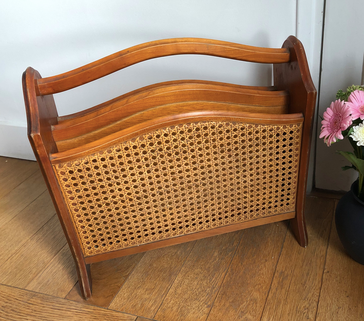 Wood and canning magazine holder