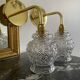 Pair of vintage globe wall sconces