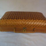 60s braided bamboo fiber sewing case