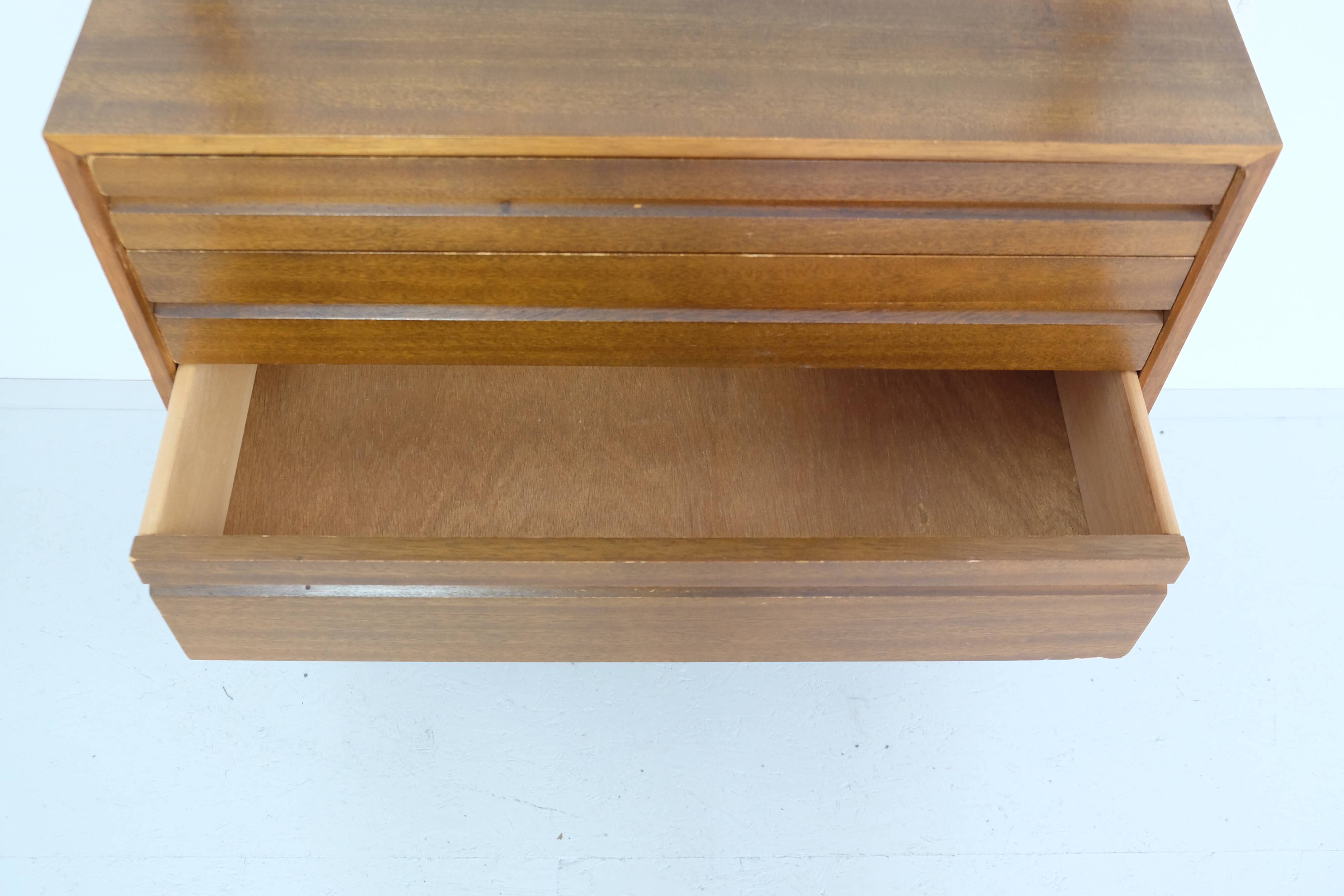 Walnut Wall Unit Shelving System 'Royal System' by Poul Cadovius 60s Danish Design