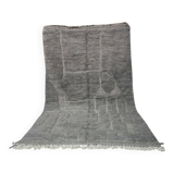 Large Beni Ouarain rug in grey taupe 300x200 cm – Handmade wool –