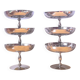 Stainless steel ice cream or dessert cups