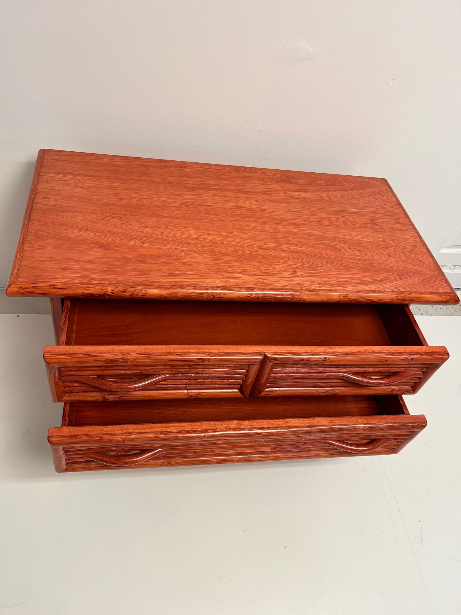 Maugrion rattan chest of drawers from the 60s/70s