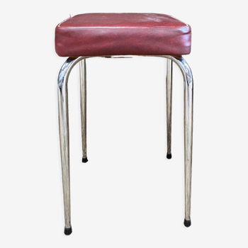 Tabouret vintage en skaï