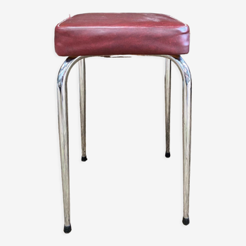 Vintage skaï stool