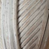 Rattan and bamboo lotus flower wall lamp