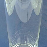 Suite of six glasses with orangeade, long drink, water or table in colorless crystal.