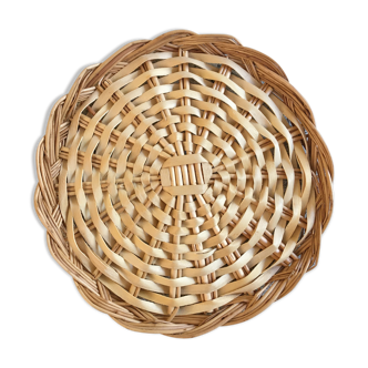 Cheese platter or vintage wicker cake dish