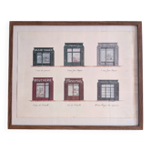 Lithographie "Diverses commerces" – Catherine d'Ortoli