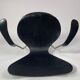Arn Jocobsen black lacquered wooden armrest chair in the year 50