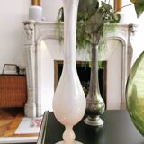 Pale pink glass vase
