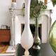 Pale pink glass vase