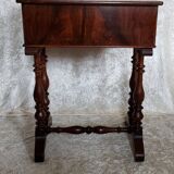 Walnut work table circa 1840.