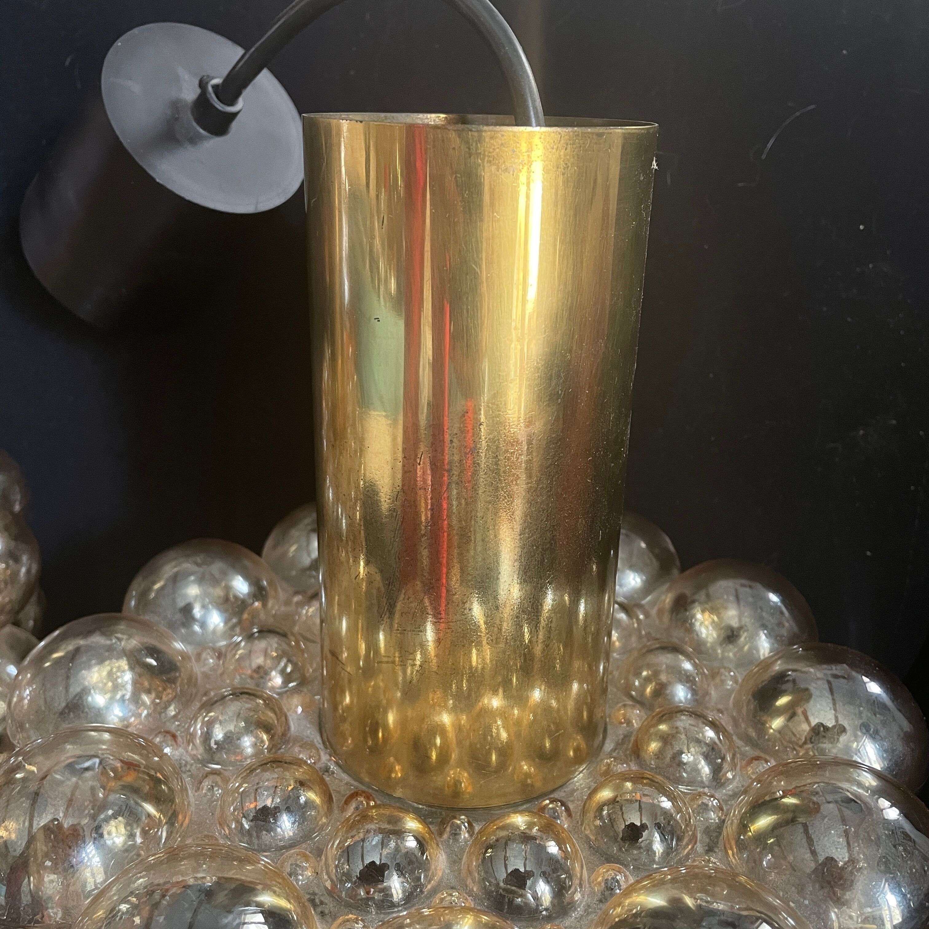 suspension bubble Helena Tynell Limburg glass lamp 1970 design