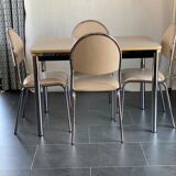 Vintage Formica Top Table and 4 Chairs