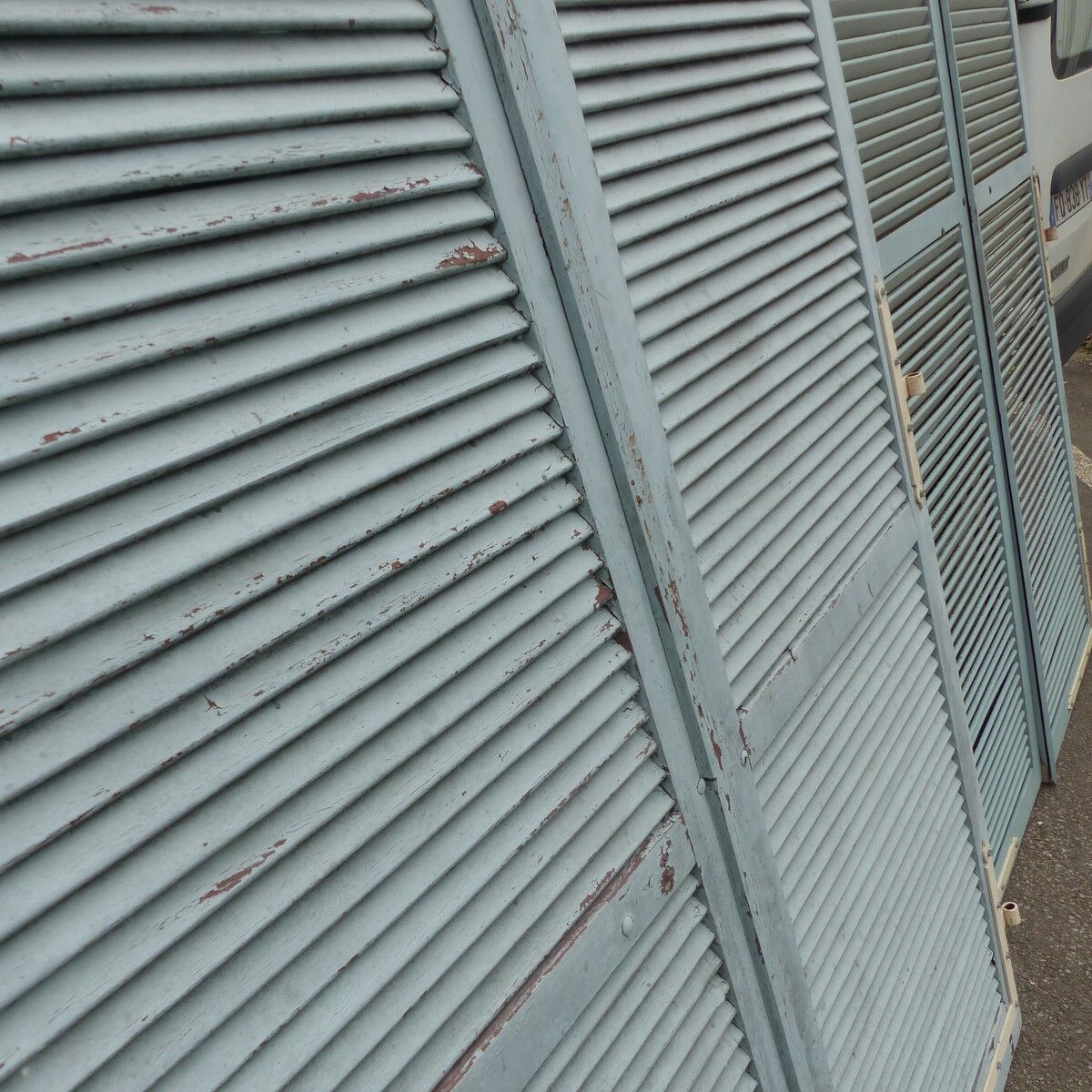 suite of 4 shutters wooden dim L 300 cm x H 228 cm
