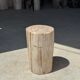 Small side table in white, grey, beige petrified wood H28 D18 - 3330