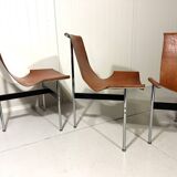 ICF De Padova T-chairs by Katavolos, Kelley and Littell, Italy 1950’s
