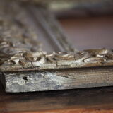Gilded wooden and stucco frame