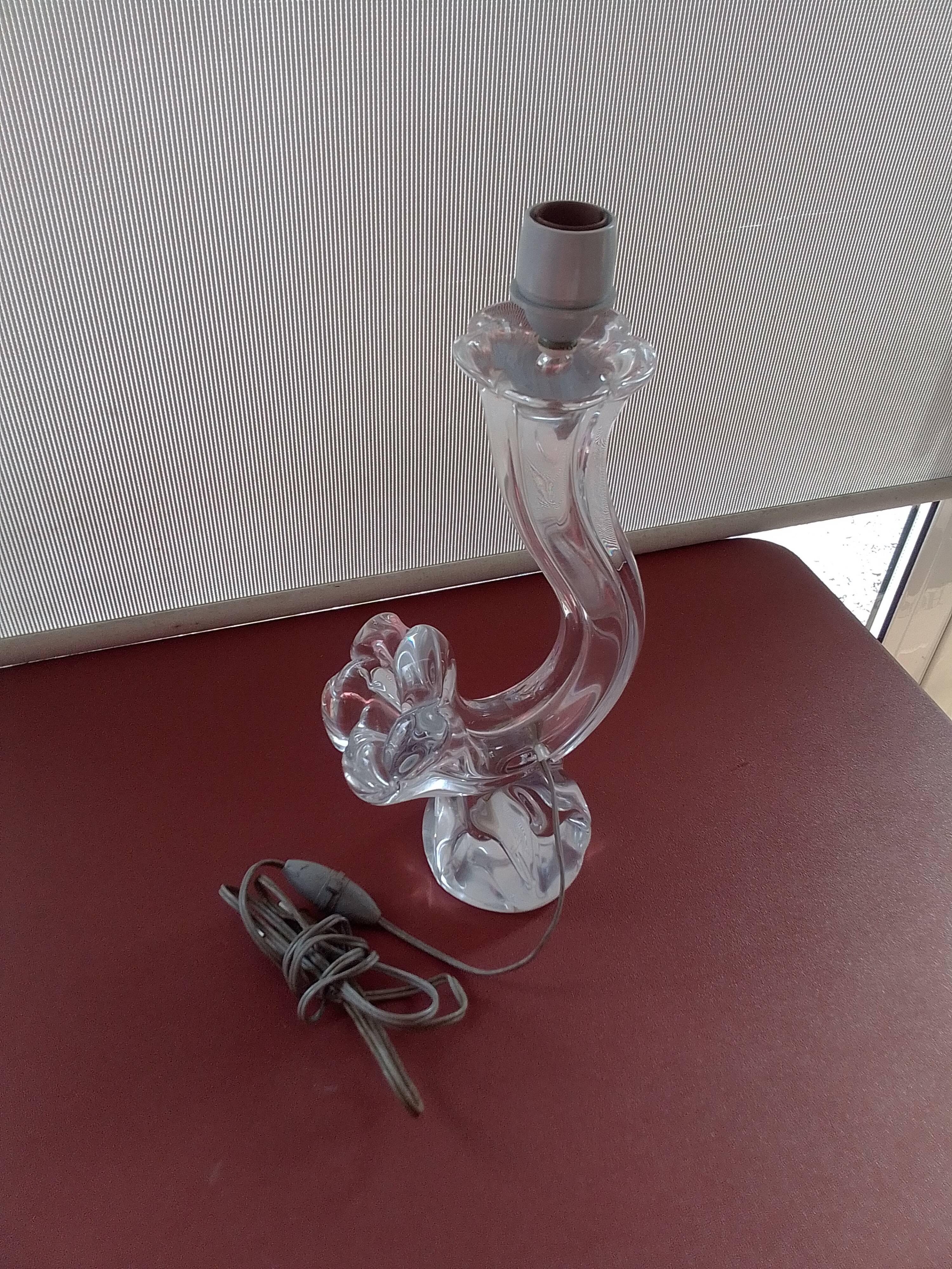 Daum crystal lamp foot
