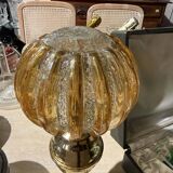 Art Deco lamp in brass and glass