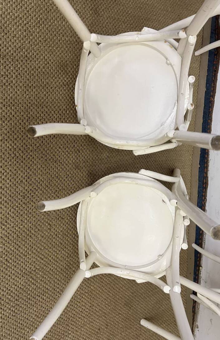 Set of 4 vintage bistro chairs