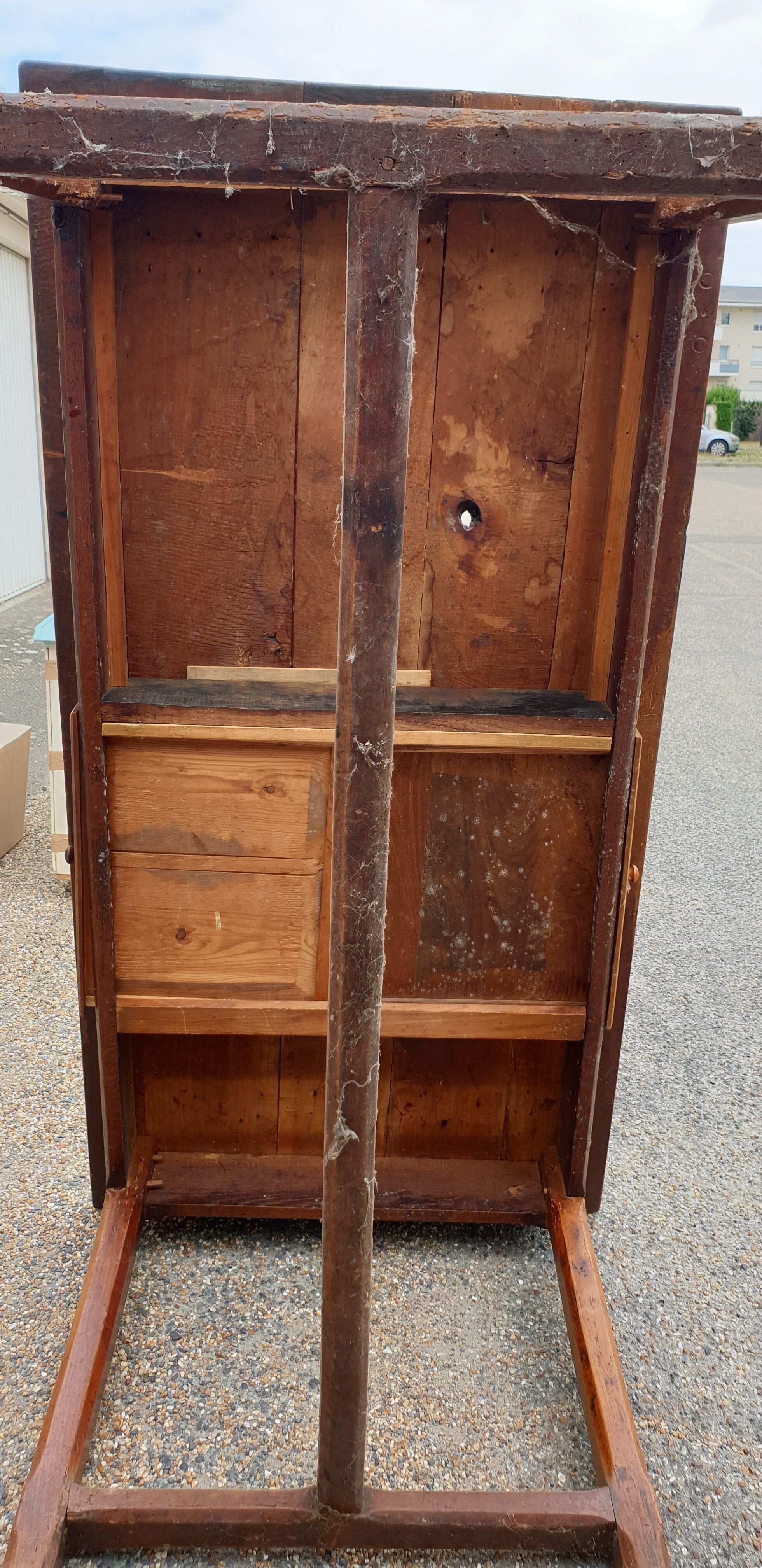 Farmhouse table in massive epicea XIXth