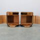 Pair of Art Deco walnut bedside tables from the 1930s.