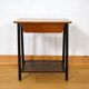 Nightstand Wood & Metal Modernist Vintage 1950s / 1960s