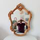 Vintage baroque mirror from the 60s Italy 84*62 cm