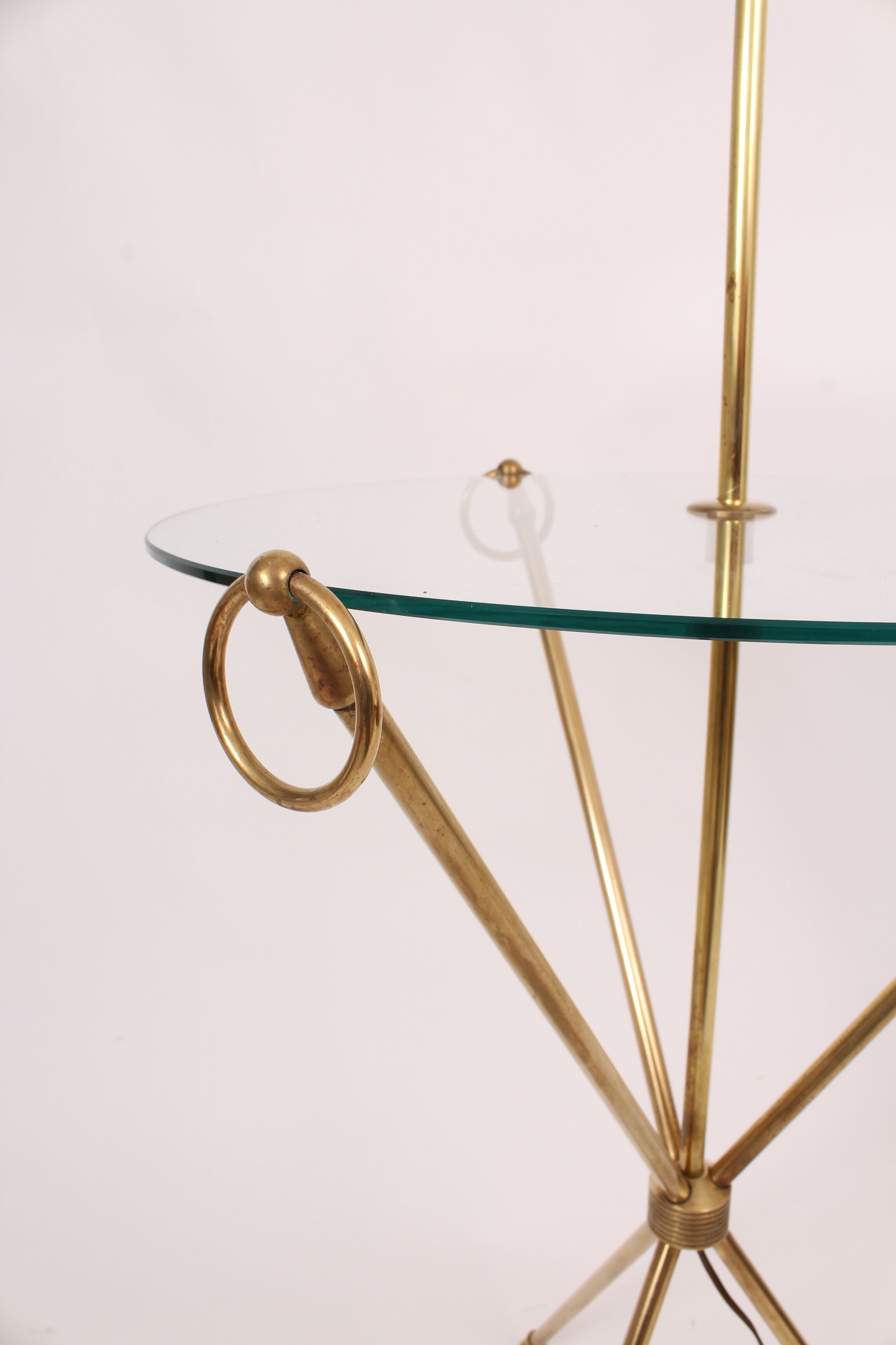 Brass tripod floor lamp Maison Jansen