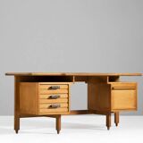 Bureau en Chêne par Guillerme & Chambron pour Votre Maison, France, 1960s