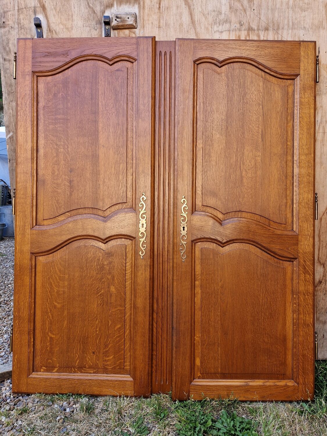 Paire de portes en chene