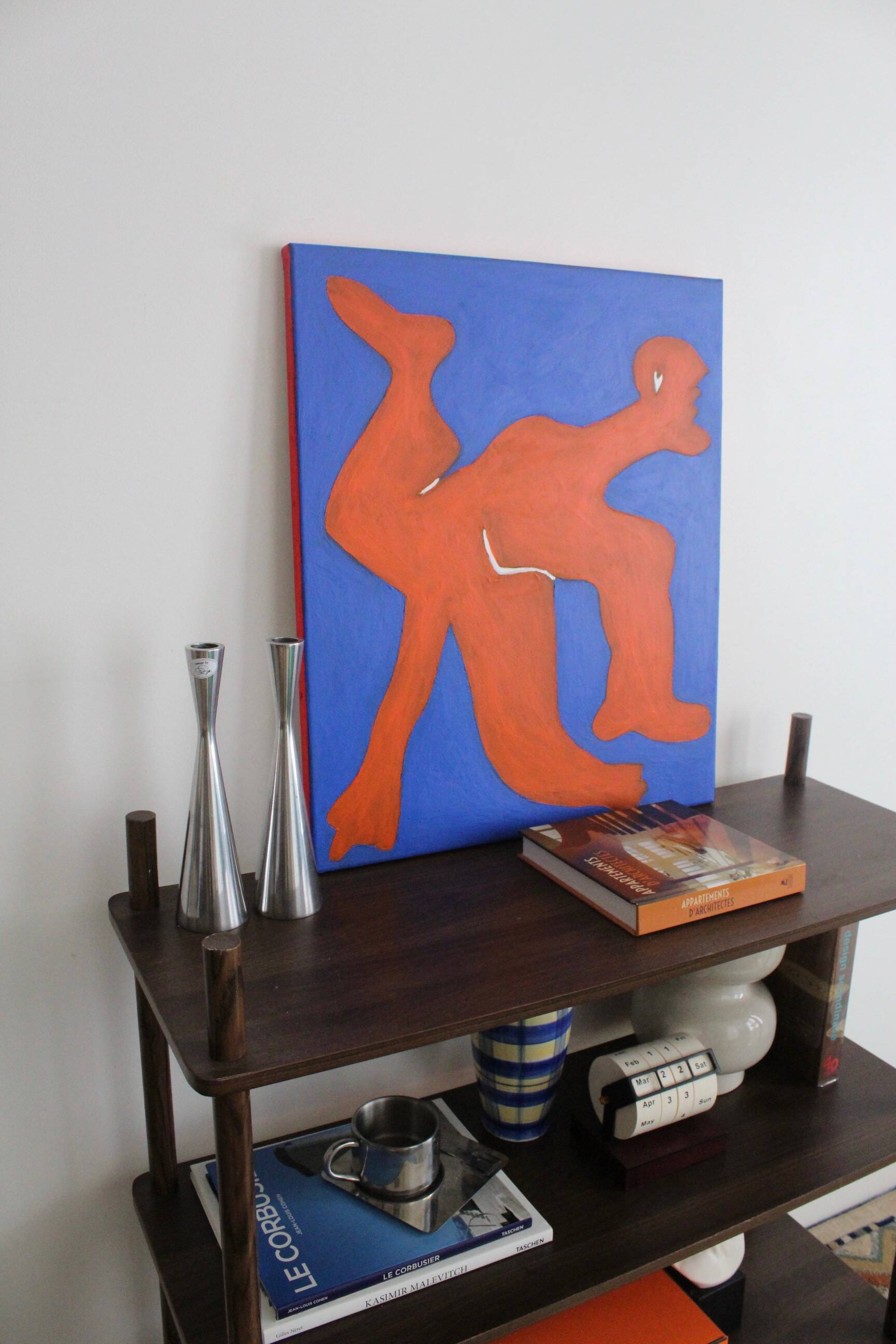 The Orange Man 55x45cm painting on stretched canvas by Bodasca
