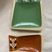 Vercéram snack bowls or dishes, 1950s