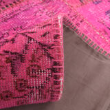 5x8 Pink Vintage Patchwork Rug 242x164Cm