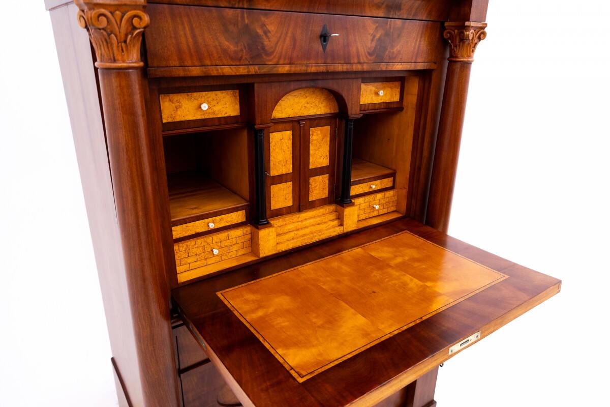 Biedermeier secretary, Western Europe, around 1840.